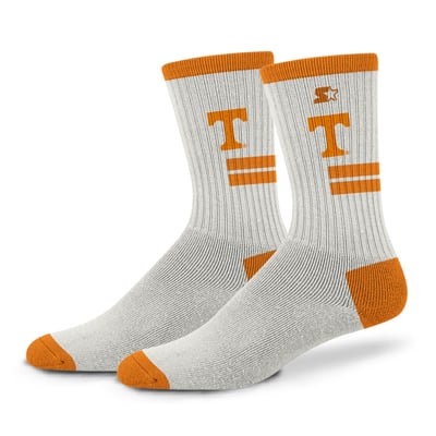  Tennessee Volunteers Starter Unisex Premiere Cushioned Crew Socks - Cream