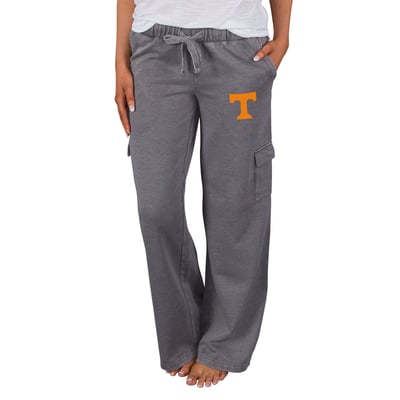Tennessee Volunteers Concepts Sport Women's Trackside Wide Leg Cargo Pants - Charcoal