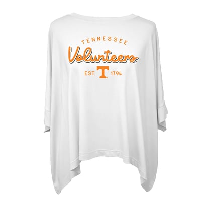Tennessee Volunteers Flying Colors Apparel Women's Felicity Flowy T-Shirt - White
