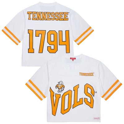 Tennessee Volunteers Mitchell & Ness Women's Cropped Fashion Jersey - White