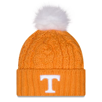 Tennessee Volunteers New Era Women's Fuzz Double Knit Hat with Pom - Tennessee Orange