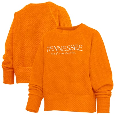 Tennessee Volunteers Pressbox Women's Champagne Nova Quilted Sweatshirt - Tennessee Orange