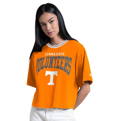 Tennessee Volunteers Starter Women's Ace Cropped T-Shirt - Tennessee Orange