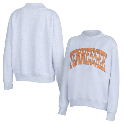 Tennessee Volunteers ZooZatz Women's Team Arch Mock Neck Sweatshirt - Gray