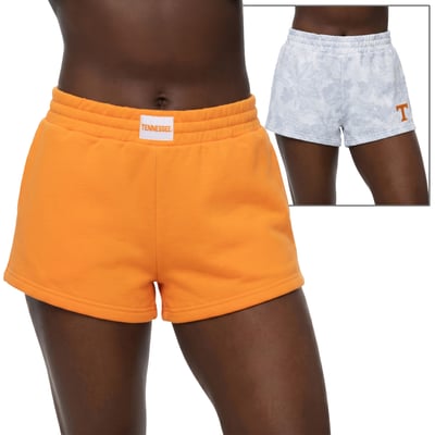  Tennessee Volunteers ZooZatz Women's Two-Pack Knockout Shorts Set - Tennessee Orange/Gray