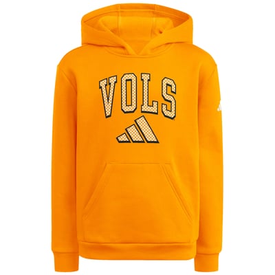 Tennessee Volunteers adidas Youth Hyper Local Checker Hoodie - Tennessee Orange