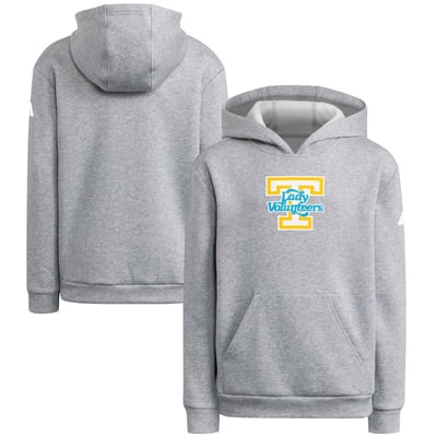Tennessee Lady Vols adidas Youth Primary Logo Hoodie - Heather Gray