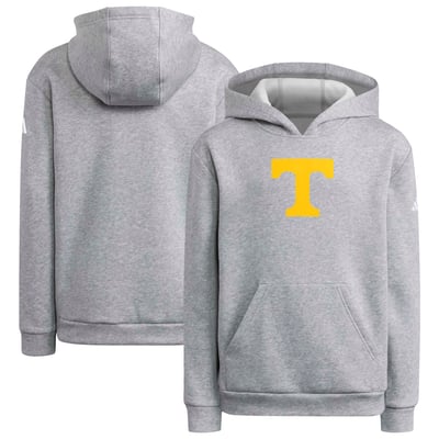 Tennessee Volunteers adidas Youth Primary Logo Hoodie - Heather Gray