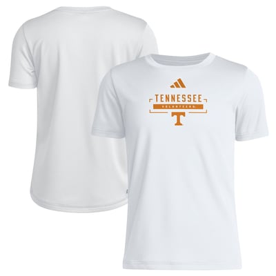  Tennessee Volunteers adidas Youth Pregame AEROREADY T-Shirt - White
