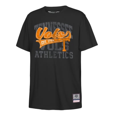 Tennessee Volunteers Mitchell & Ness Youth Retro Sweeper T-Shirt - Black