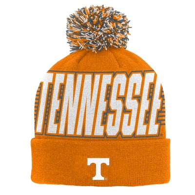 Tennessee Volunteers Outerstuff Youth Cuffed Knit Hat with Pom - Tennessee Orange