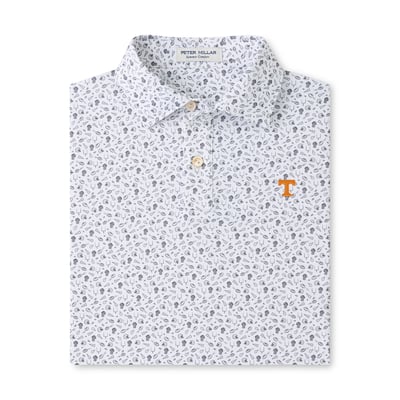  Tennessee Volunteers Peter Millar Youth Kick Off Performance Jersey Polo - Gray