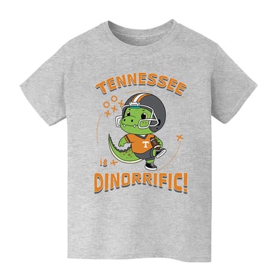 Tennessee Volunteers Vive La Fete Youth Dinorrific T-Shirt - Gray