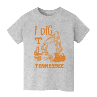 Tennessee Volunteers Vive La Fete Youth Excavator T-Shirt - Gray
