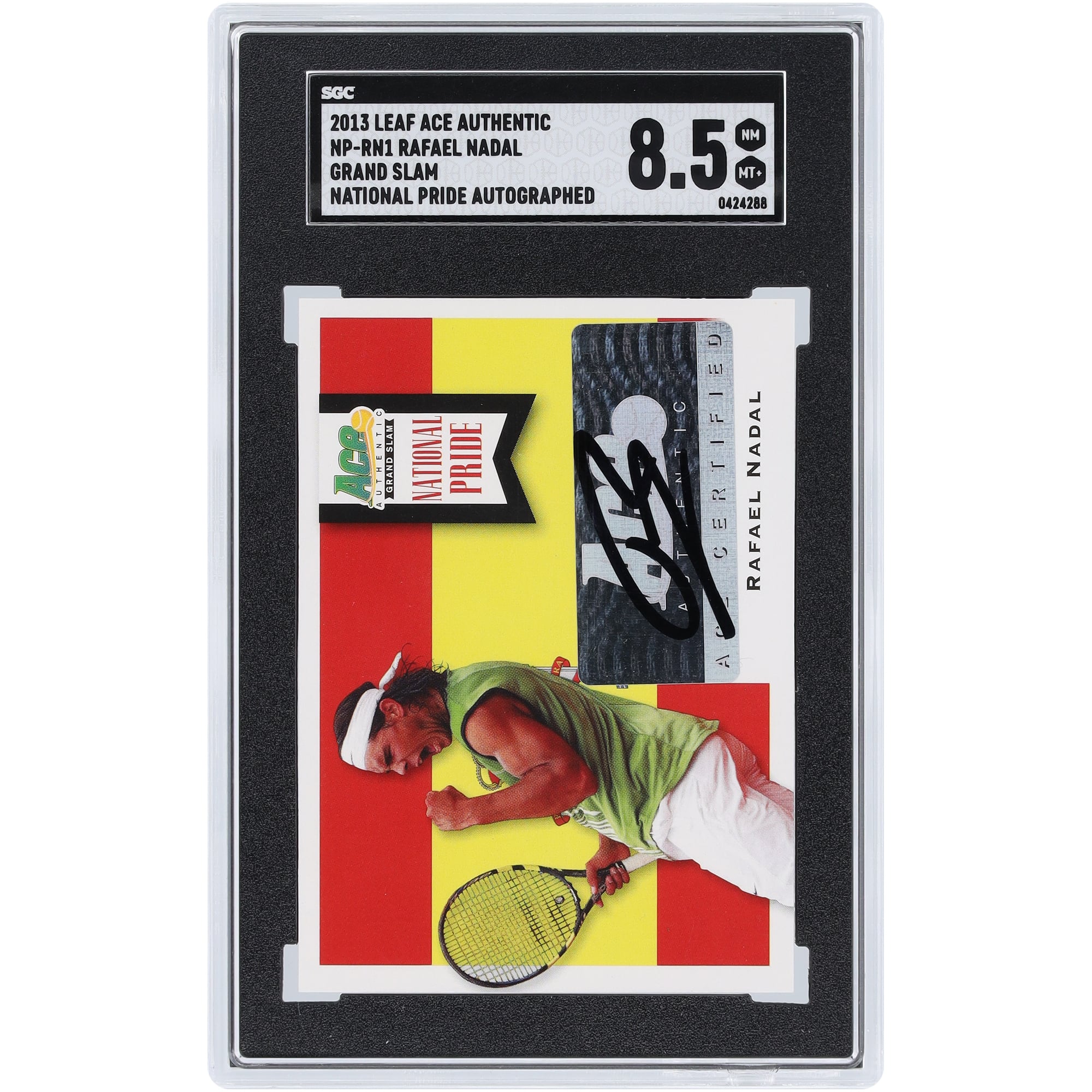 Rafael Nadal Autographed 2013 Leaf Ace Authentic Grand Slam 