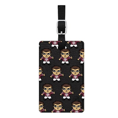 Texas A&M Aggies Mascot Tokyodachi Luggage Tag - Black