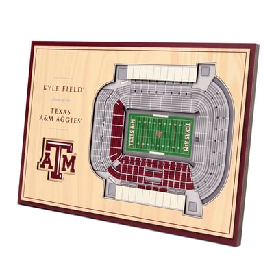 Texas A&M Aggies Fanpoint 14'' x 10.5'' 3D StadiumView Desktop Display