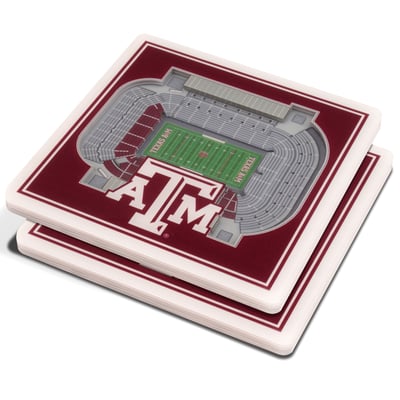 Texas A&M Aggies Fanpoint 3D StadiumView Coasters