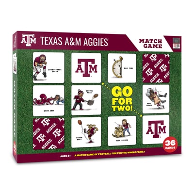 Texas A&M Aggies Fanpoint Licensed Memory Match Game