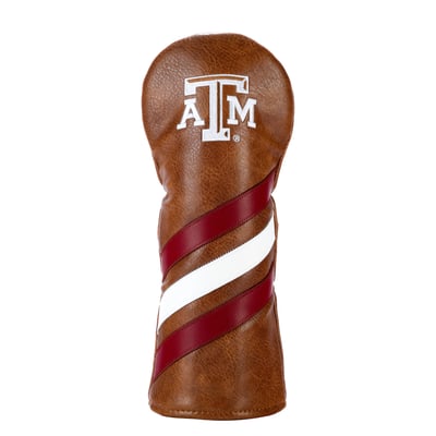 Texas A&M Aggies Hometown Brands Leather Stripes Fairway Cover