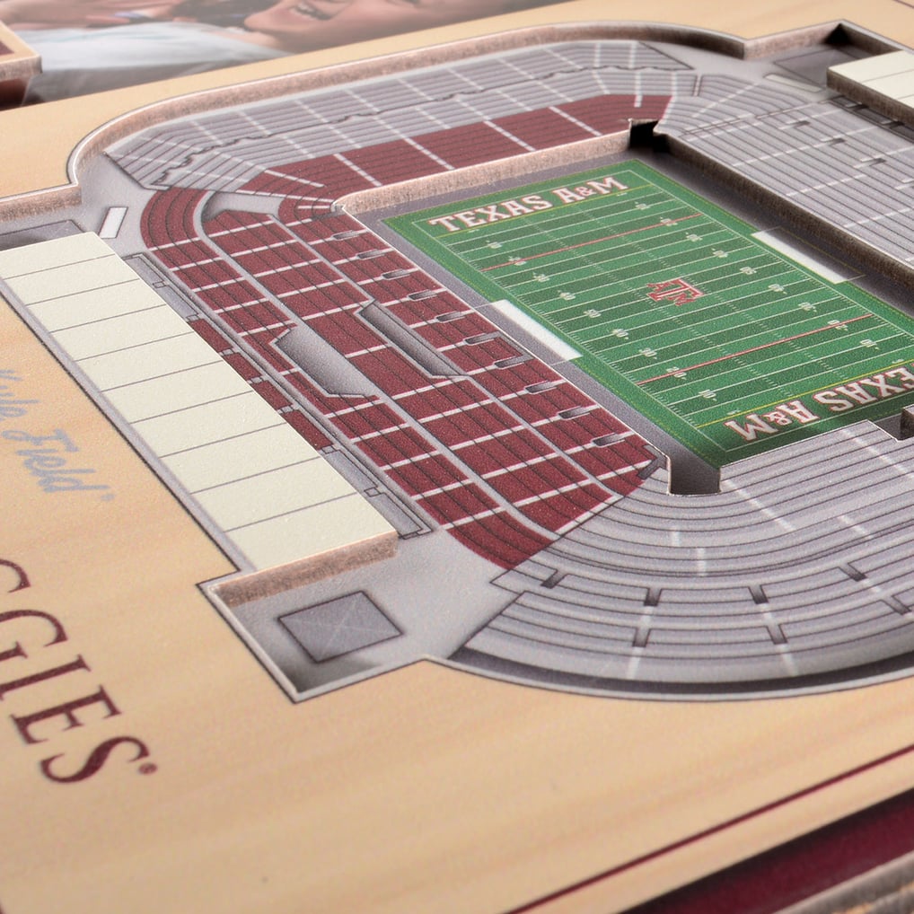 Texas A&M Aggies IDNA 3D StadiumViews Picture Frame