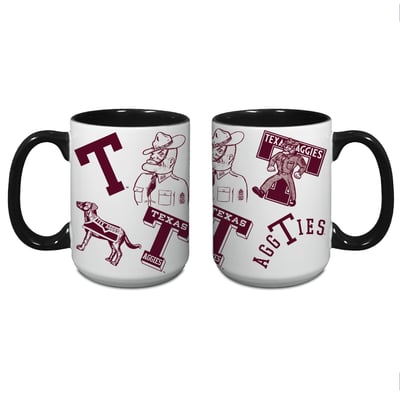 Texas A&M Aggies Indigo Falls Core College Vintage Medley Two-Pack Mug Set