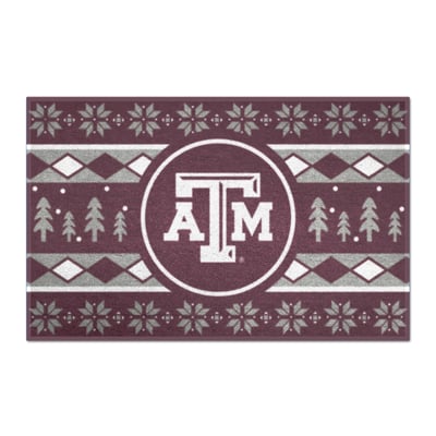 Texas A&M Aggies Logo Brands 19" x 30" Holiday Sweater Starter Mat