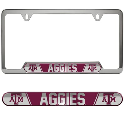  Texas A&M Aggies Logo Brands Embossed License Plate Frame