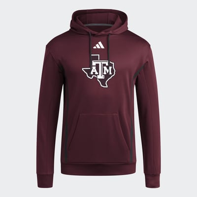  Texas A&M Aggies adidas Locker Logo Fleece Pullover Hoodie - Maroon