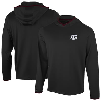  Texas A&M Aggies Antigua Brink Color Pop Long Sleeve Hoodie T-Shirt - Black