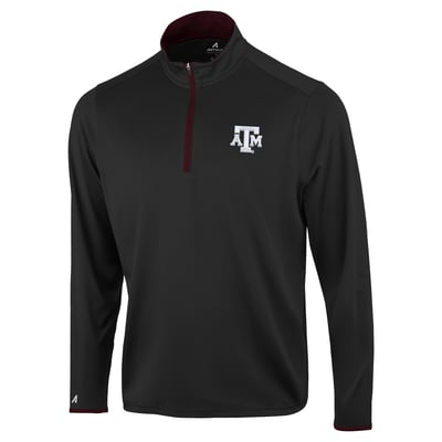  Texas A&M Aggies Antigua Brink Color Pop Quarter-Zip Pullover - Black