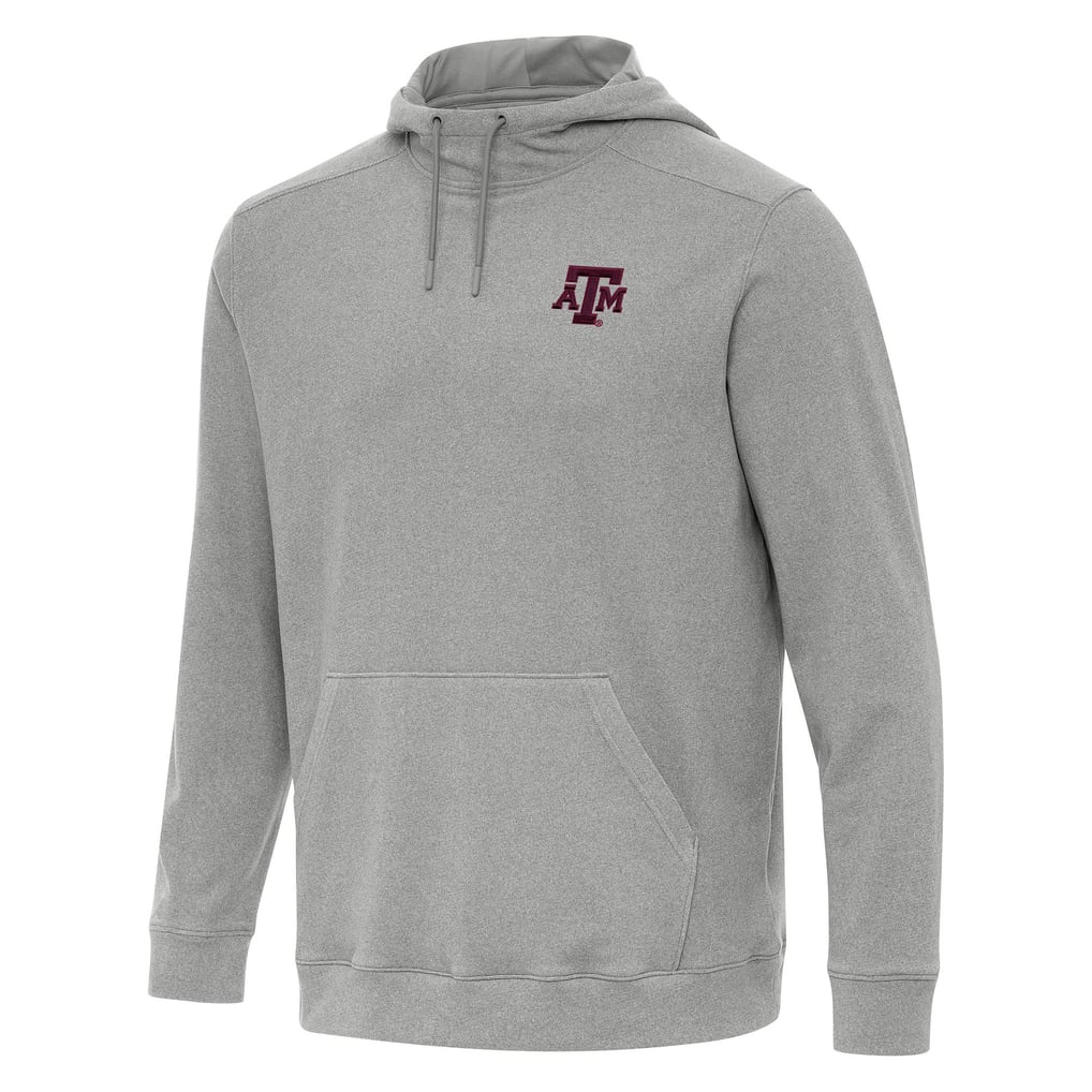 Texas A&M Aggies Antigua Cloud Pullover Hoodie - Heather Gray