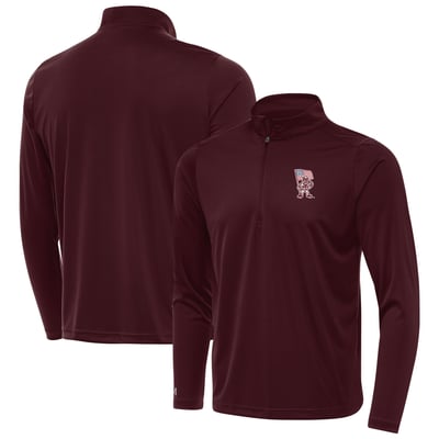 Texas A&M Aggies Antigua Ol' Sarge Tribute Quarter-Zip Pullover - Maroon