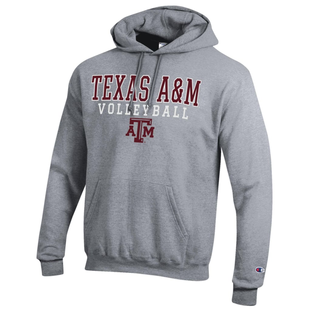 Texas A&M Aggies Champion Volleyball Stack Pullover Hoodie - Gray