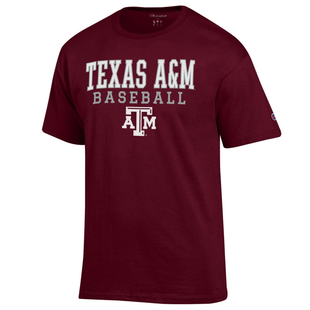 Texas A&M Aggies Champion Baseball Stack T-Shirt - Maroon
