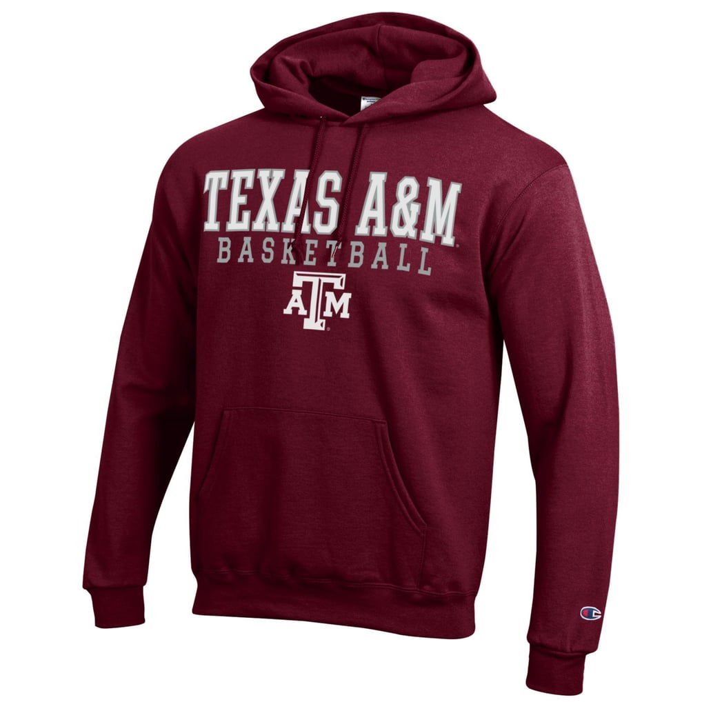 Texas A&M Aggies Champion Basketball Stack Pullover Hoodie - Maroon