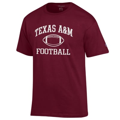 Texas A&M Aggies Champion Football Icon T-Shirt - Maroon