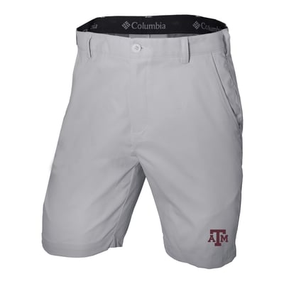  Texas A&M Aggies Columbia Omni-Wick Lie Angle Shorts - Gray