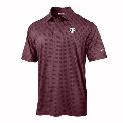  Texas A&M Aggies Columbia Highland Drift Polo - Maroon