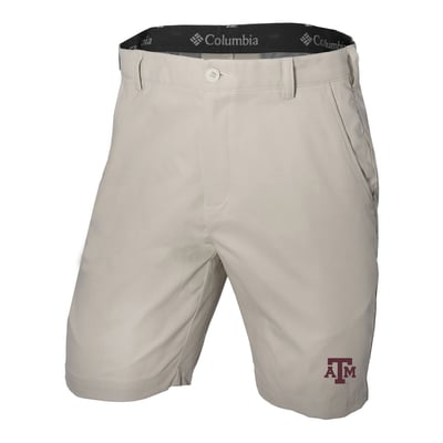  Texas A&M Aggies Columbia Omni-Wick Lie Angle Shorts - Tan