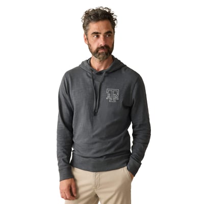 Texas A&M Aggies FAHERTY Sunwashed Slub Hoodie - Charcoal