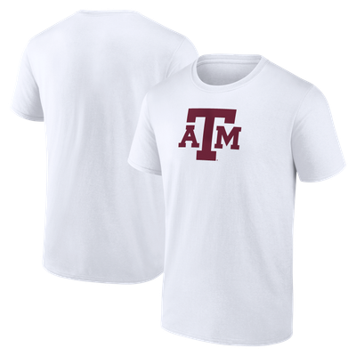 Texas A&M Aggies Logo Athletic Primary Logo T-Shirt - White