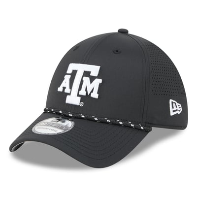  Texas A&M Aggies New Era Performance Rope 39THIRTY Stretch Hat - Black