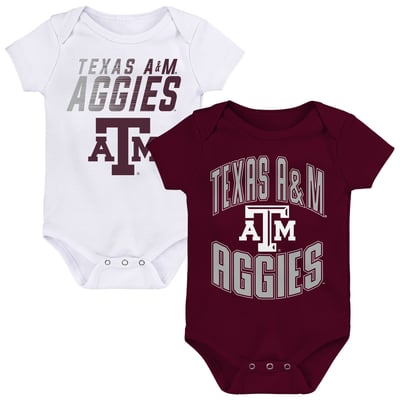  Texas A&M Aggies Outerstuff Newborn Snuggle Blitz Two-Piece Bodysuit Set - Maroon