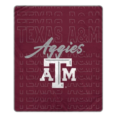 Texas A&M Aggies Pegasus Echo Script Fade 50" x 60" Ultra Soft Throw Blanket