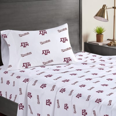 Texas A&M Aggies Pegasus Three-Piece Twin Sheet Set