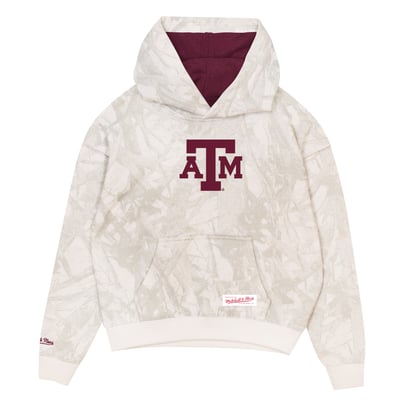  Texas A&M Aggies Mitchell & Ness Preschool Ghosted Pop Over Hoodie - White