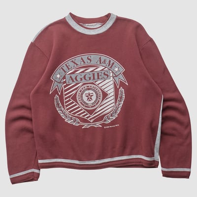 Texas A&M Aggies 1989 Pullover Sweatshirt - Maroon - S by Fanatics Real Vintage