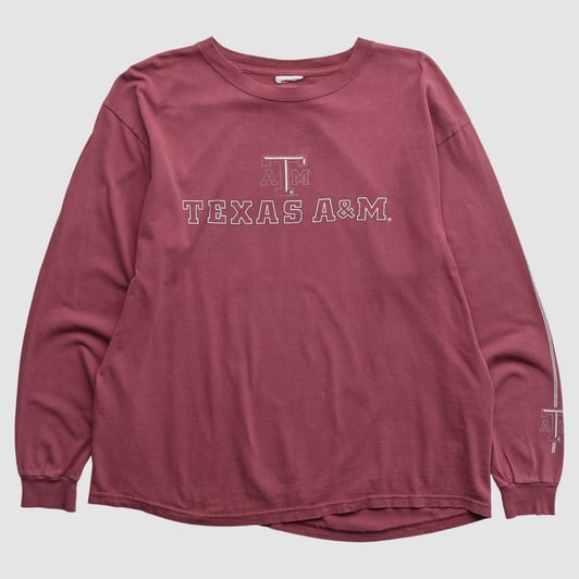 Texas A&M Aggies 2000s Long Sleeve T-shirt - Maroon - XL by Fanatics Real Vintage