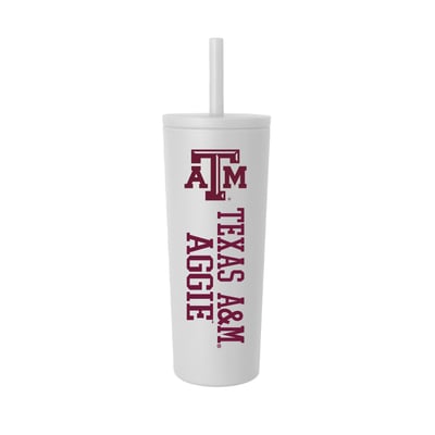 Texas A&M Aggies 24oz. No Spill Straw Tumbler